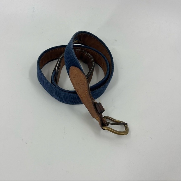 Zeppelin Leather belt w/ Fish embroidered - Picture 7 of 12